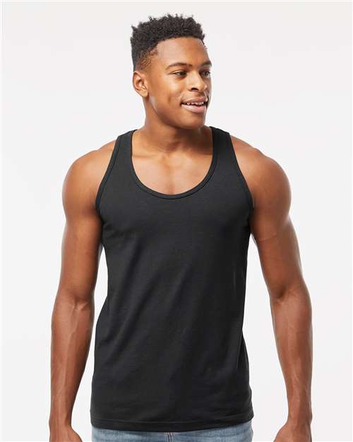 s105 Tultex Tank Top in Black (32pcs 2 color screenprint)