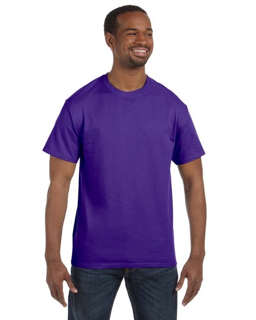 5250T Hanes tee in Purple (50pcs 2color Screen Print)