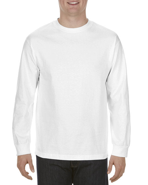 1304 Alstyle Longsleeve tee in White (14pcs Full Color DTG)