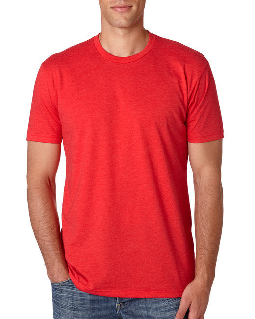 N6210 Next Level Unisex T-Shirt in Red (51pcs 2 Color Screen Print)